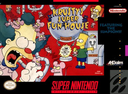 Krusty s Super Fun House SNES Super Nintendo SNES Krusty s Super Fun House SNES Super Nintendo SNES