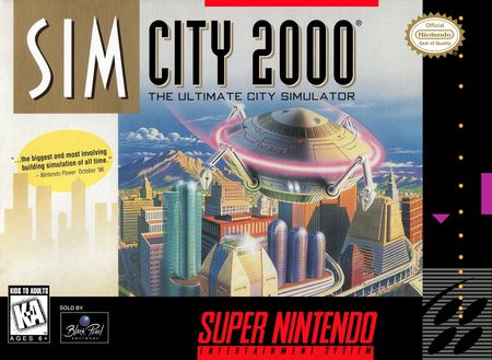 SimCity 2000 SNES Super Nintendo SNES SimCity 2000 SNES Super Nintendo SNES