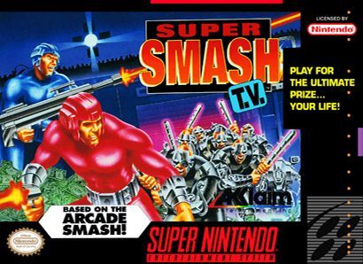 Super Smash TV SNES Super Nintendo SNES Super Smash TV SNES Super Nintendo SNES