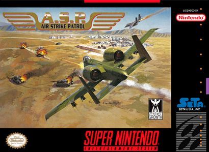 A S P Air Strike Patrol SNES Super Nintendo SNES A S P Air Strike Patrol SNES Super Nintendo SNES