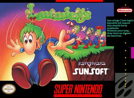 Lemmings SNES Super Nintendo SNES Lemmings SNES Super Nintendo SNES