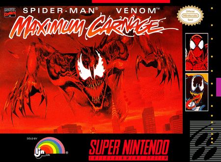 Spider Man Venom Maximum Carnage Grey Cartridge SNES Super Nintendo SNES Spider Man Venom Maximum Carnage Grey Cartridge SNES Super Nintendo SNES