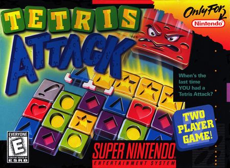 Tetris Attack SNES Super Nintendo SNES Tetris Attack SNES Super Nintendo SNES