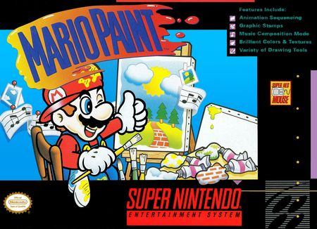 Mario Paint Including Mouse SNES Super Nintendo SNES Mario Paint Including Mouse SNES Super Nintendo SNES