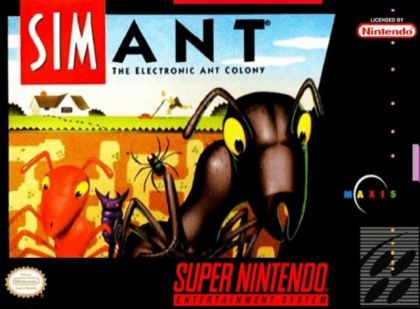 SimAnt The Electronic Ant Colony SNES Super Nintendo SNES SimAnt The Electronic Ant Colony SNES Super Nintendo SNES
