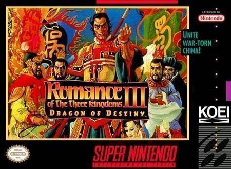 Romance of the Three Kingdoms III Dragon of Destiny SNES Super Nintendo SNES Romance of the Three Kingdoms III Dragon of Destiny SNES Super Nintendo SNES