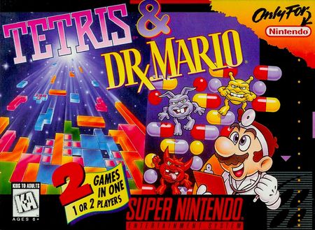 Tetris Dr Mario SNES Tetris Dr Mario SNES