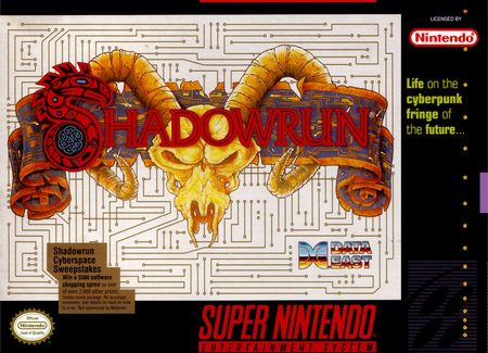 Shadowrun SNES Super Nintendo SNES Shadowrun SNES Super Nintendo SNES