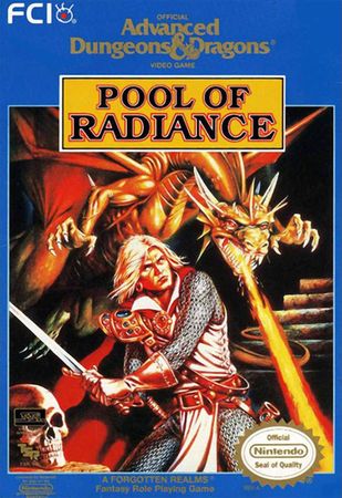 Advanced Dungeons and Dragons Pool of Radiance NES Nintendo Entertainment System NES Advanced Dungeons and Dragons Pool of Radiance NES Nintendo Entertainment System NES