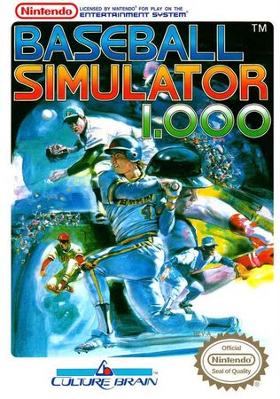Baseball Simulator 1 000 NES Nintendo Entertainment System NES Baseball Simulator 1 000 NES Nintendo Entertainment System NES