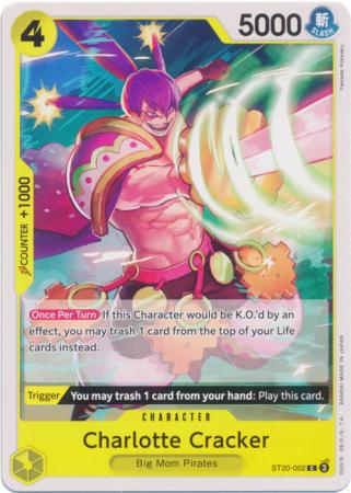 Charlotte Cracker ST20 002 Common Starter Deck 20 Yellow Charlotte Katakuri Singles Charlotte Cracker ST20 002 Common Starter Deck 20 Yellow Charlotte Katakuri Singles