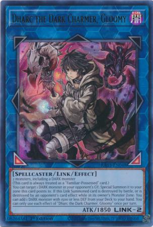 Dharc the Dark Charmer Gloomy RA03 EN048 Ultra Rare 1st Edition Dharc the Dark Charmer Gloomy RA03 EN048 Ultra Rare 1st Edition