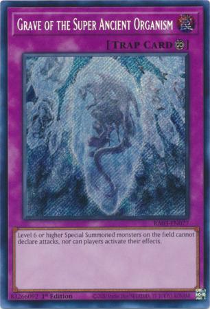 Grave of the Super Ancient Organism RA03 EN077 Secret Rare 1st Edition Quarter Century Bonanza 1st Edition Singles Grave of the Super Ancient Organism RA03 EN077 Secret Rare 1st Edition Quarter Century Bonanza 1st Edition Singles