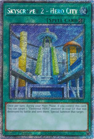 Skyscraper 2 Hero City RA03 EN175 Platinum Secret Rare 1st Edition Quarter Century Bonanza 1st Edition Singles Skyscraper 2 Hero City RA03 EN175 Platinum Secret Rare 1st Edition Quarter Century Bonanza 1st Edition Singles