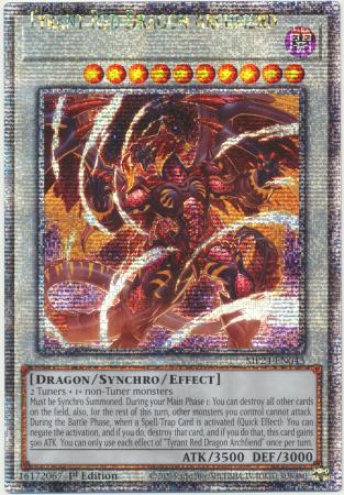 Tyrant Red Dragon Archfiend MP24 EN043 1st Edition QCR Shifted Name Misprint Mega Tin 2024 Dueling Mirrors Misprint Singles Tyrant Red Dragon Archfiend MP24 EN043 1st Edition QCR Shifted Name Misprint Mega Tin 2024 Dueling Mirrors Misprint Singles