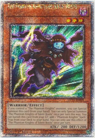 The Phantom Knights of Silent Boots MP24 EN039 1st Ed QCR Shifted Name Misprint Mega Tin 2024 Dueling Mirrors Misprint Singles The Phantom Knights of Silent Boots MP24 EN039 1st Ed QCR Shifted Name Misprint Mega Tin 2024 Dueling Mirrors Misprint Singles