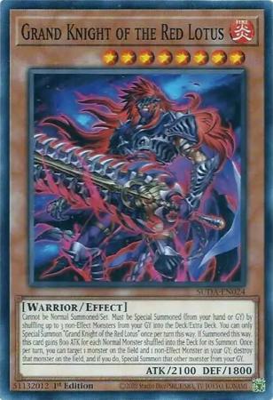 Grand Knight of the Red Lotus SUDA EN024 Common 1st Edition Supreme Darkness 1st Edition Singles Grand Knight of the Red Lotus SUDA EN024 Common 1st Edition Supreme Darkness 1st Edition Singles