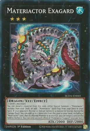 Materiactor Exagard SUDA EN045 Super Rare 1st Edition Materiactor Exagard SUDA EN045 Super Rare 1st Edition