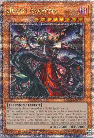 Queen Azamina SUDA EN009 Quarter Century Secret Rare 1st Edition 