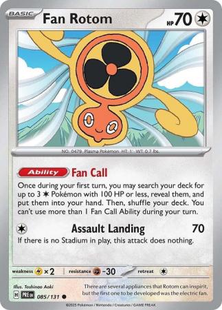Fan Rotom 085 131 Common Scarlet Violet Prismatic Evolutions Singles Fan Rotom 085 131 Common Scarlet Violet Prismatic Evolutions Singles