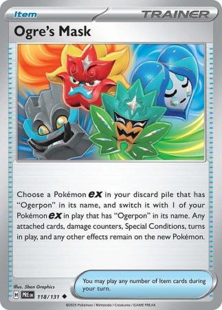 Ogre s Mask 118 131 Uncommon Scarlet Violet Prismatic Evolutions Singles Ogre s Mask 118 131 Uncommon Scarlet Violet Prismatic Evolutions Singles