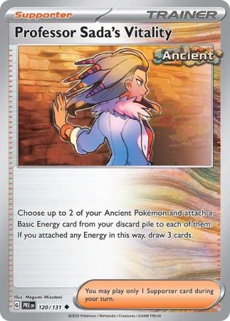 Professor Sada s Vitality 120 131 Uncommon Scarlet Violet Prismatic Evolutions Singles Professor Sada s Vitality 120 131 Uncommon Scarlet Violet Prismatic Evolutions Singles