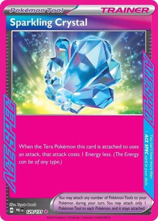 Sparkling Crystal 129 131 Ace Rare Scarlet Violet Prismatic Evolutions Singles Sparkling Crystal 129 131 Ace Rare Scarlet Violet Prismatic Evolutions Singles