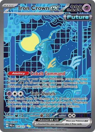 Iron Crown ex 158 131 Special Illustration Rare Scarlet Violet Prismatic Evolutions Singles Iron Crown ex 158 131 Special Illustration Rare Scarlet Violet Prismatic Evolutions Singles