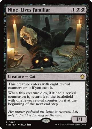 Nine Lives Familiar 0066 Magic The Gathering Foundations Singles Nine Lives Familiar 0066 Magic The Gathering Foundations Singles