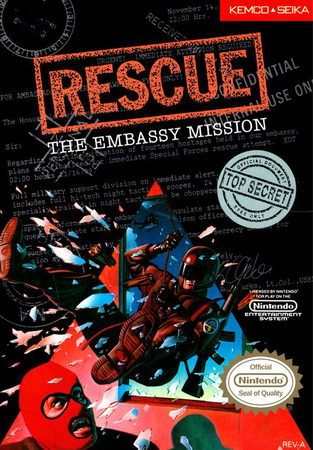 Rescue The Embassy Mission NES Nintendo Entertainment System NES Rescue The Embassy Mission NES Nintendo Entertainment System NES