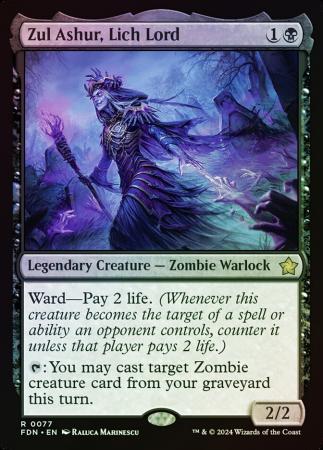 Zul Ashur Lich Lord 0077 Foil Magic the Gathering Foundations Foil Singles Zul Ashur Lich Lord 0077 Foil Magic the Gathering Foundations Foil Singles