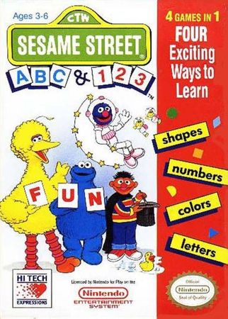 Sesame Street A B C 1 2 3 NES Nintendo Entertainment System NES Sesame Street A B C 1 2 3 NES Nintendo Entertainment System NES