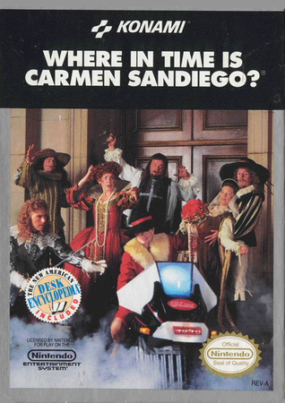 Where in Time is Carmen Sandiego NES Nintendo Entertainment System NES Where in Time is Carmen Sandiego NES Nintendo Entertainment System NES