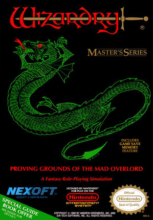 Wizardry Proving Grounds of the Mad Overlord NES Nintendo Entertainment System NES Wizardry Proving Grounds of the Mad Overlord NES Nintendo Entertainment System NES