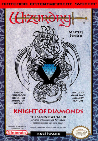 Wizardry The Knight of Diamonds NES Nintendo Entertainment System NES Wizardry The Knight of Diamonds NES Nintendo Entertainment System NES