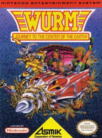 Wurm Journey To The Center Of The Earth NES Nintendo Entertainment System NES Wurm Journey To The Center Of The Earth NES Nintendo Entertainment System NES