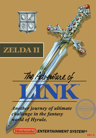 Zelda II The Adventure of Link Gold NES Nintendo Entertainment System NES Zelda II The Adventure of Link Gold NES Nintendo Entertainment System NES