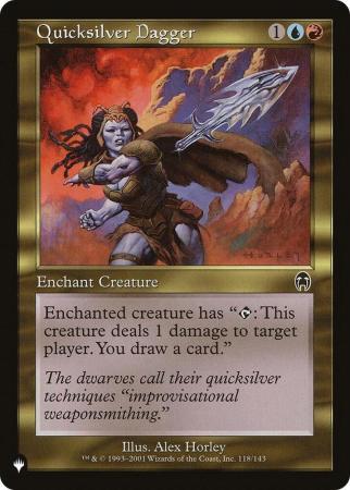 Quicksilver Dagger 118 The List Singles
