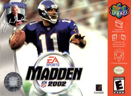 Madden NFL 2002 Nintendo 64 Nintendo 64 N64 Madden NFL 2002 Nintendo 64 Nintendo 64 N64