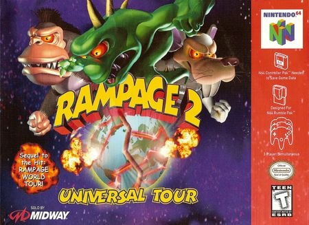 Rampage 2 Universal Tour Nintendo 64 Rampage 2 Universal Tour Nintendo 64