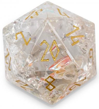 Shattered K9 Rainbow Glass Gold Font Boulder 30mm Glass Dice Norse Foundry Individual Dice Shattered K9 Rainbow Glass Gold Font Boulder 30mm Glass Dice Norse Foundry Individual Dice