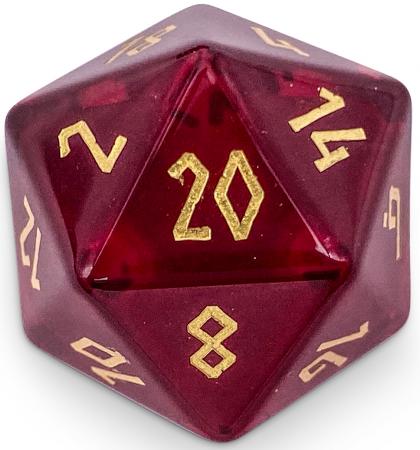 Zircon Garnet Boulder 30mm Gemstone Dice Norse Foundry Individual Dice Zircon Garnet Boulder 30mm Gemstone Dice Norse Foundry Individual Dice