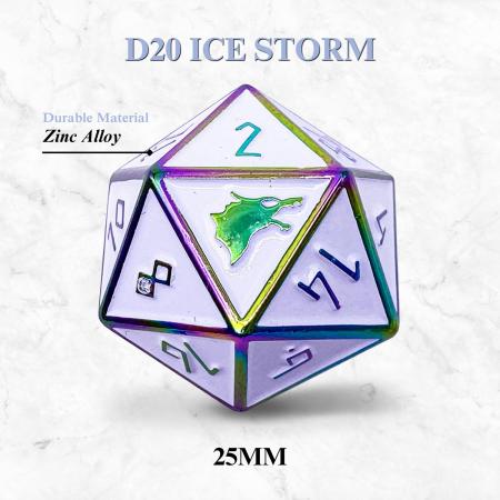 Runestones 25mm D20 Ice Storm Norse Foundry Individual Dice Runestones 25mm D20 Ice Storm Norse Foundry Individual Dice