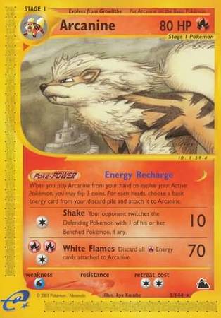 Arcanine 3 144 Rare Arcanine 3 144 Rare