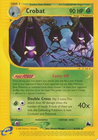 Crobat 6 144 Rare Skyridge Singles Crobat 6 144 Rare Skyridge Singles