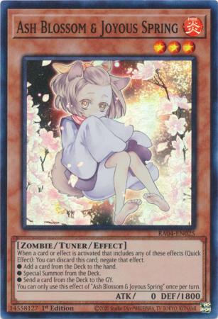 Ash Blossom Joyous Spring Alternate Art RA04 EN025 Super Rare 1st Edition Ash Blossom Joyous Spring Alternate Art RA04 EN025 Super Rare 1st Edition