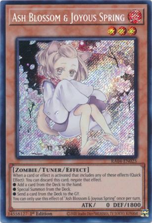 Ash Blossom Joyous Spring Alternate Art RA04 EN025 Secret Rare 1st Edition Ash Blossom Joyous Spring Alternate Art RA04 EN025 Secret Rare 1st Edition
