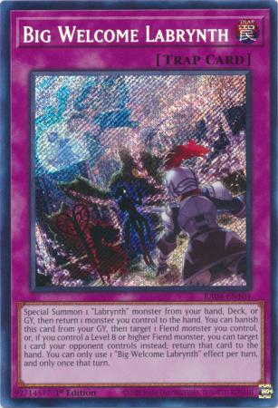 Big Welcome Labrynth RA04 EN104 Secret Rare 1st Edition Quarter Century Stampede 1st Edition Singles Big Welcome Labrynth RA04 EN104 Secret Rare 1st Edition Quarter Century Stampede 1st Edition Singles