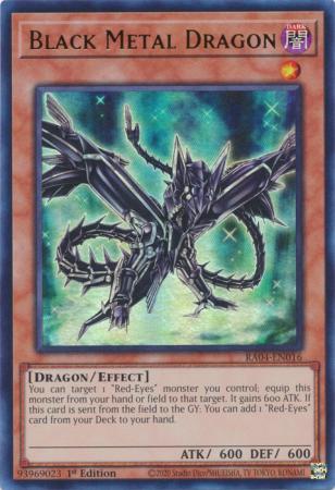 Black Metal Dragon RA04 EN016 Ultra Rare 1st Edition Black Metal Dragon RA04 EN016 Ultra Rare 1st Edition