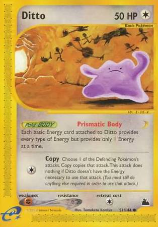 Ditto - Skyridge Pokémon card 51/144